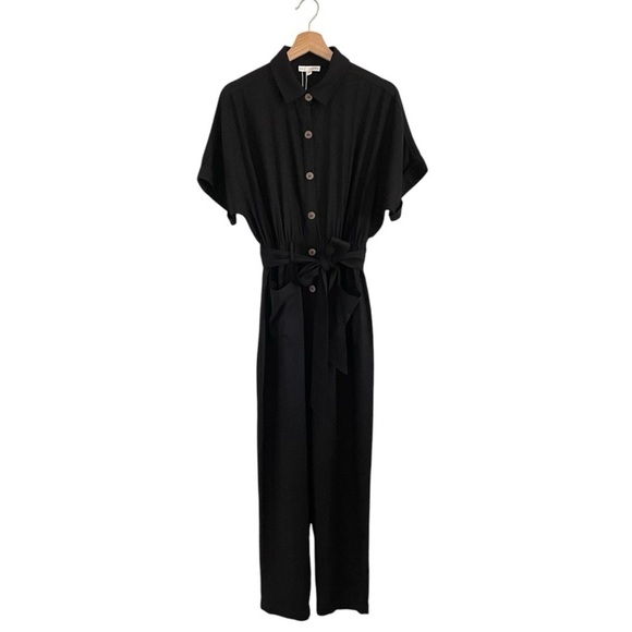 NWT Baltic Born Dallas Button Up Jumpsuit Black Small - Picture 5 of 13